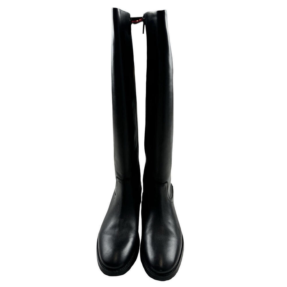 L'intervalle Delorre Leather Riding Boots Black Size EU 40 | US 9 - Picture 3 of 8